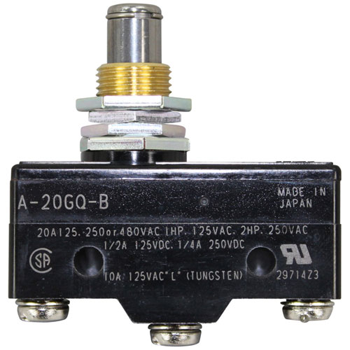 Beverage Air 502-058A Micro Push Button Switch, SPDT;20 AMP, 125/250/480 Volt