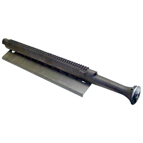 Hobart 410600-000G1 Cast Iron Broiler Burner 26 3/4" and 17-3/4 With Air Shutter & Baffle Plate