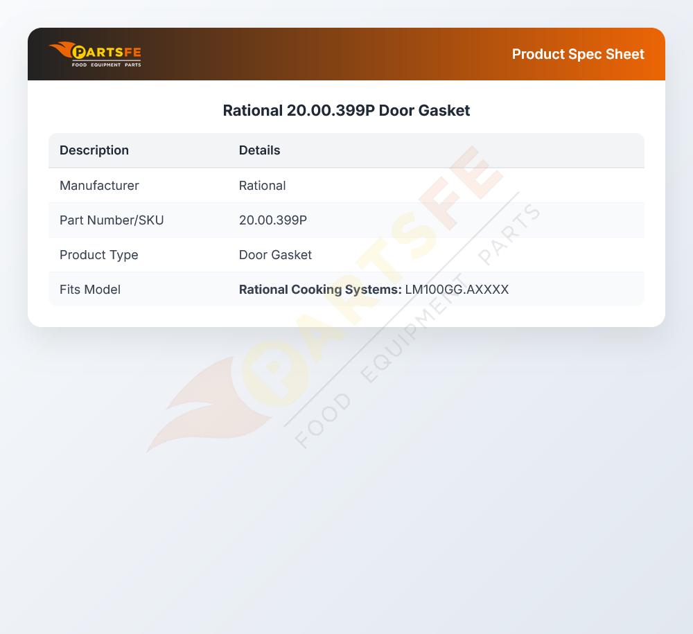 Rational 20.00.399P Door Gasket