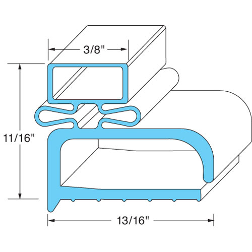 Randell RDINGSK145 Door Gasket 15-1/4" X 22-1/4"