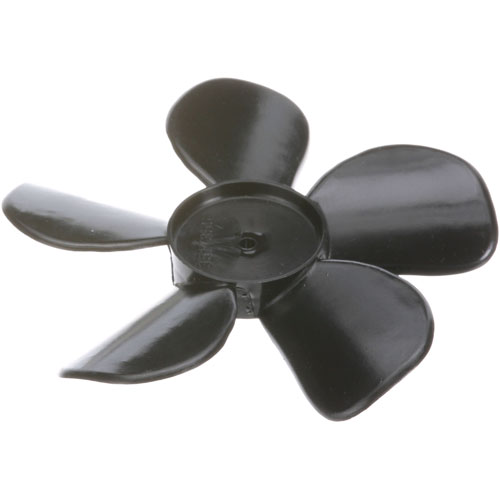 Glastender 09000298 Evaporator 5-Blade Fan 5-1/2" CW 3/16" Hole Black Plastic