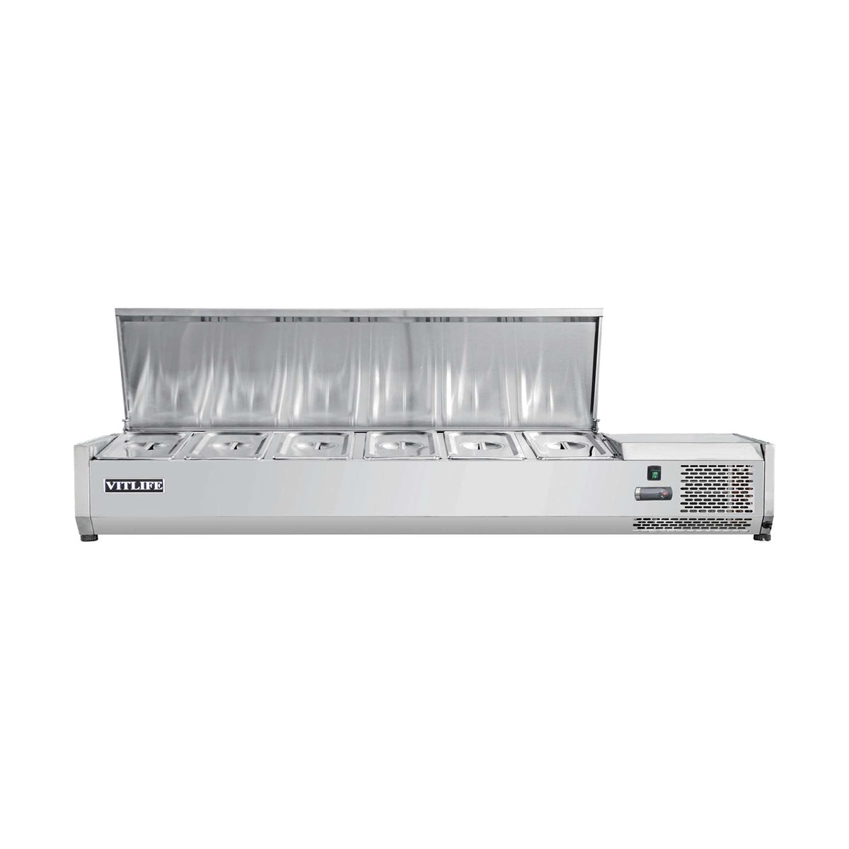 VITLIFE Commercial VVRX1200/380S 47.24" Refrigerated Countertop Condiment Station