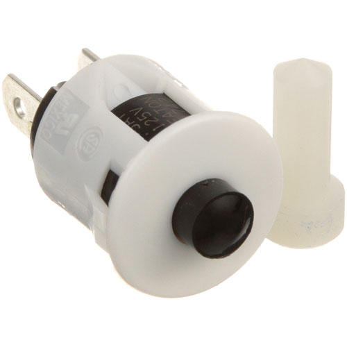 Glenco SP243-7 White Push Button Switch with Actuator, 3/4" Hole