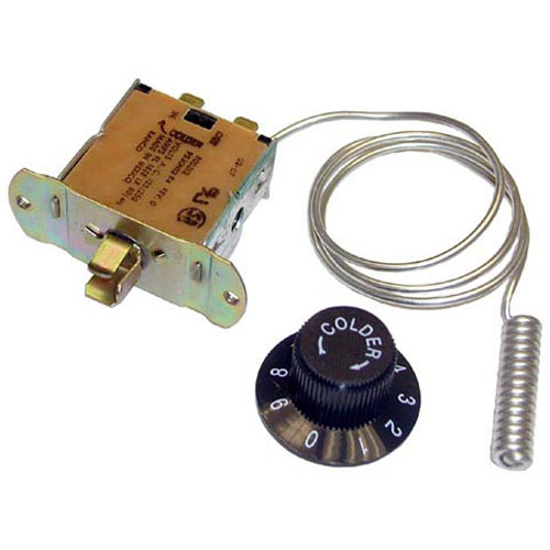 Hobart 00-239088 Freezer Control W/ Dial , 3/8" X 1-1/2" Coiled Bulb & Slot Stem