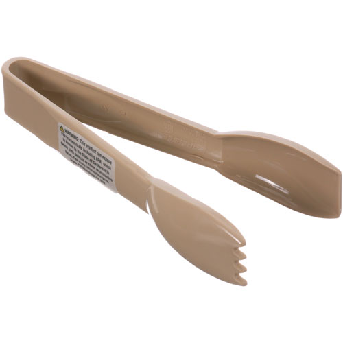 Carlisle Foodservice 4606-06 Tongs - 6" Beige Plastic