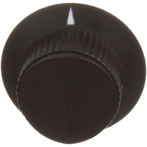 Blodgett BL36616 Black Indicator Knob W/White Arrow 1-7/8", 1/4" Hole With 2 Set Screws
