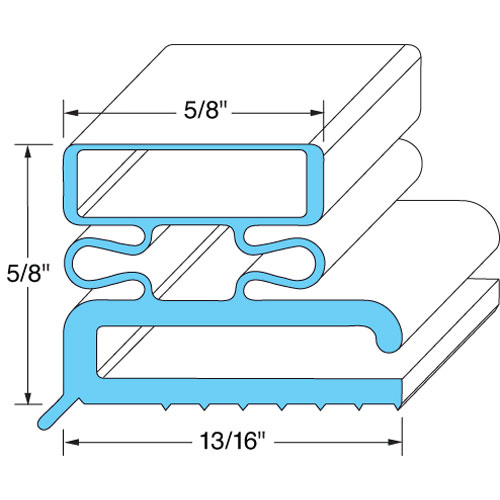 Vollrath 53271-2565 Door Gasket 23 1/2" X 59 1/2"