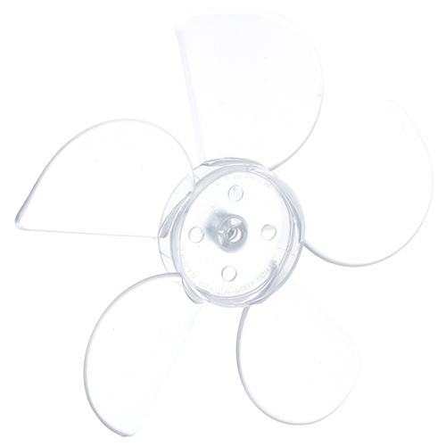 Delfield 3516172 Evaporator 5-Blade Fan W/0.181" Hole CCW Clear Lexan