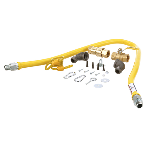 Dormont 34-S0289-48 Gas Hose Kit W/Ball Valve & Restraining Cable 1/2" X 48"