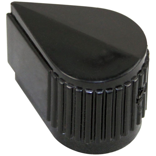 Frymaster FM8100110 Black Thermostat Indicator Knob 1-3/8" DIA, Mount 1/4" Round