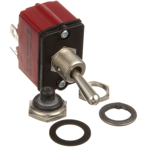 Hobart 881970 DPST Toggle Switch W/ Rubber Sealed, 4x 1/4" Tabs Term & Nuts and Washers