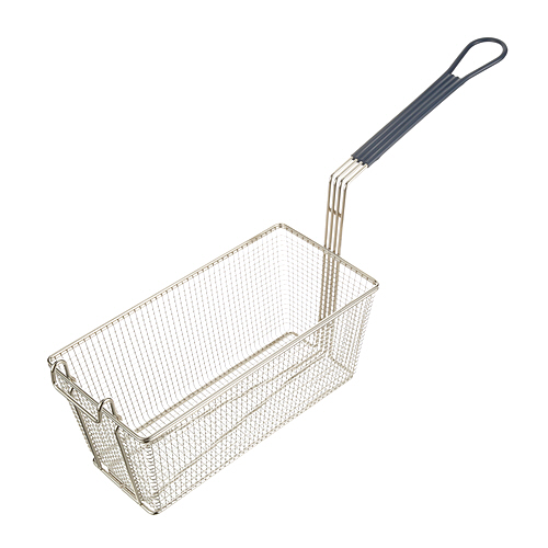 Hobart 410737-00005 Twin Size Fryer Basket, 13-1/4 "L X 6-5/8" W X 6" H, Coated Handle