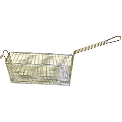 004817 Triple Fryer Basket with Front Hook, Archer Wire, 13 1/4"L X 4 1/4"W X 5 1/2"H