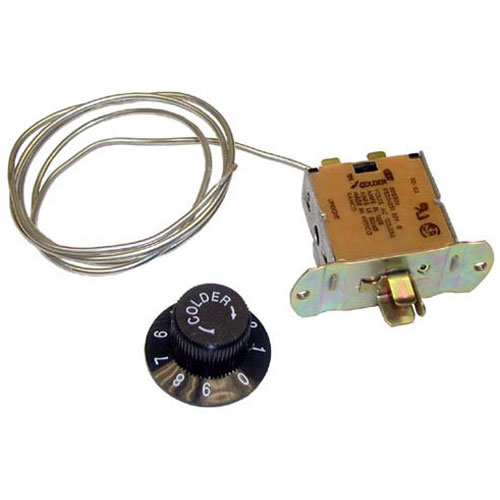 Ranco A12-651 Cooler Control W/ Knob, Plate, and 3/8" X 1-1/2" Coiled Bulb