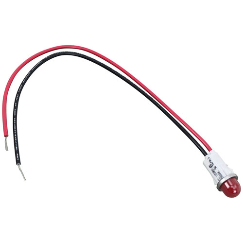 SECO 0866565 1/2" Red Dome Signal Light W/ 10" Leads