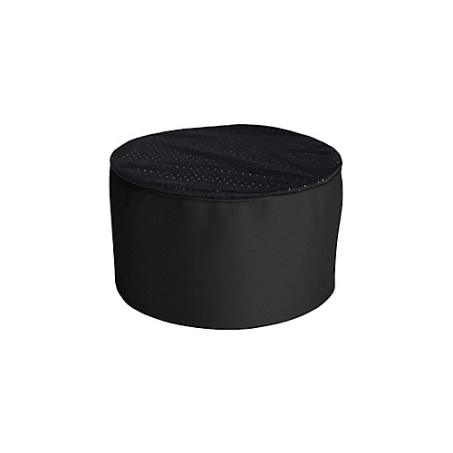 Allpoints 1880BLBK Kng Chef Hat Skull Cap Mesh, Black