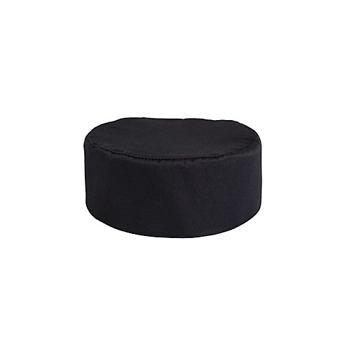 Allpoints 1168BLCK Kng Pill Box Chef Hat Black