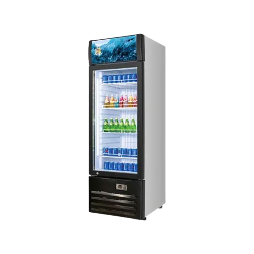 VITLIFE Commercial VSC288VCW 20" 1-Glass Door Merchandiser Refrigerator w/ Canopy, 8.79 cu. ft.