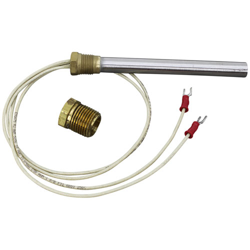 Hatco 02-05-002-00 5-5/8" Cartridge Heater W/Terminals,  3/8 FPT x 1/2 MPT