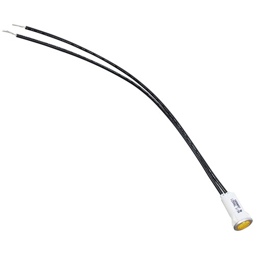 004158 125V Amber Signal Light W/ 10" Leads & 1/2" Fits Hole