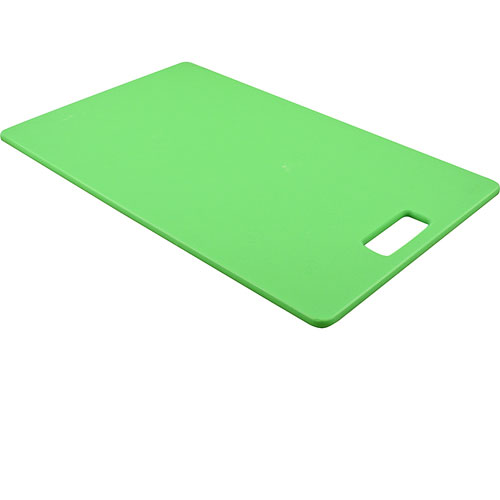 San Jamar CB1625512GNH Green Cutting Board with Handle 16" x 25.5" x 1/2