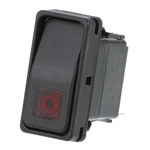 Groen 144857 Power Switch W/Red Light 10A/250 VAC 15A/125 VAC 1/4" TAB