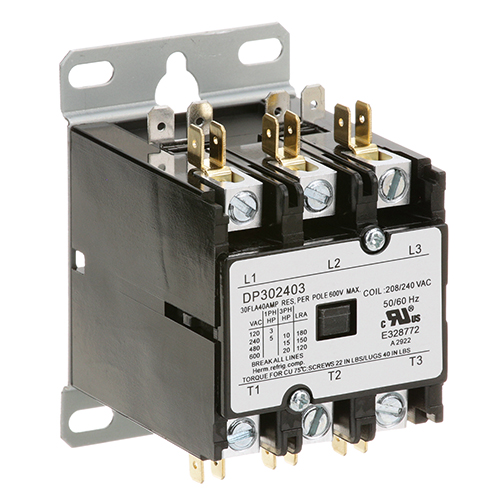 Wells 55861 Contactor (3 Pole,30 Amp,240V)