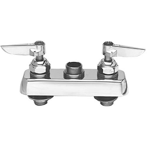 T&S Brass B1110L Deck Mount W/ Swing Nozzle, 4" CTRS