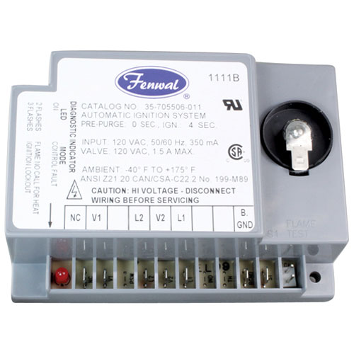 Imperial 35682 Oven Fenwal Spark Ignition Module W/ 1/4" Tab Spark Connection 120V