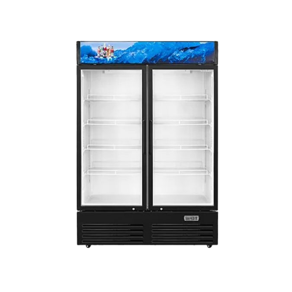 VITLIFE Commercial VSC788VCW 40" Double Door Glass Merchandiser Refrigerator
