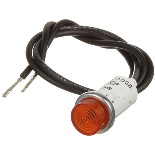 Bevles BVL45653000 250v Amber Signal Light With/ 1/2" Hole