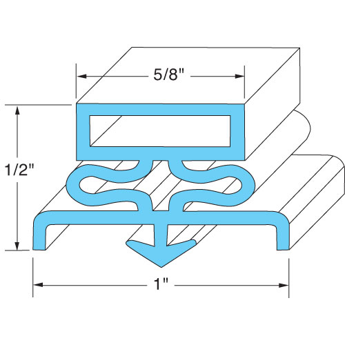 Traulsen TRSER-37698-00 Door Gasket 29-3/16" X 73-1/2"