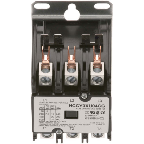 Cecilware C036A Fryer Contactor 3-Pole 40/50A 208/240V