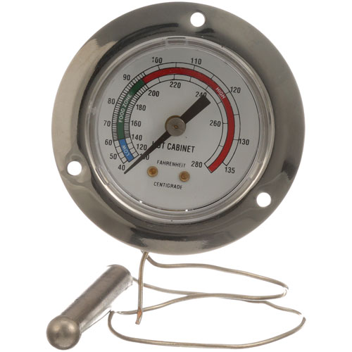 Cres Cor 5240-005 2" Thermometer, Range 100-280&deg;F, 3" Flange