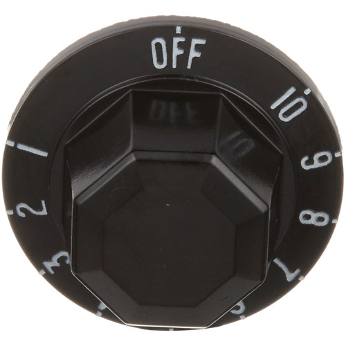 Southbend 4-TK-05 Black Indicator Knob Printed White Number with OFF-1-10