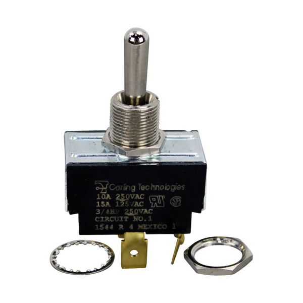 875567 4 Terminal Toggle Switch, ON/OFF/ON, 10A/250VAC Hobart