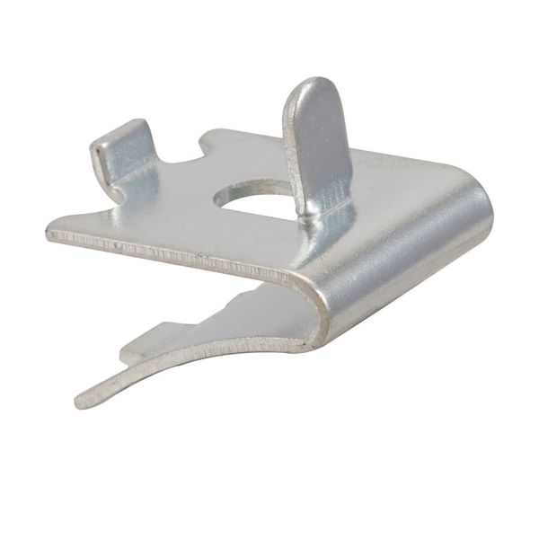 920158 Zinc Plated Steel Pilaster Clip W/Tab, 4 Pack TRUE