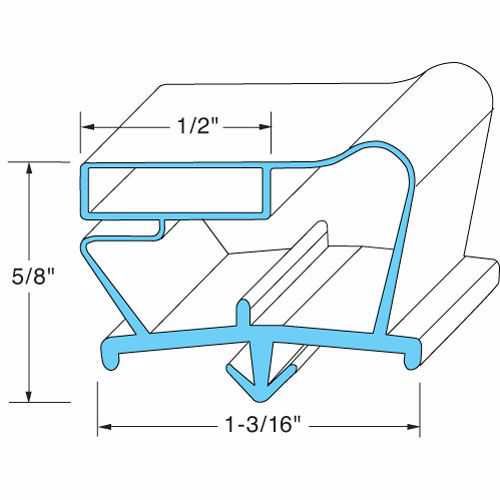 Traulsen SVC-60005-00 Gasket 23-1/4"X 23-1/2", 4-Sd