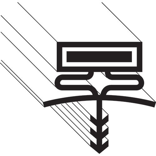 Bally 017402 Gasket, Refrigerator, 31-1/2" x 77-1/2", 3-Sided