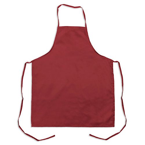 KNG 1033BRG Bib Apron Burgundy 32"