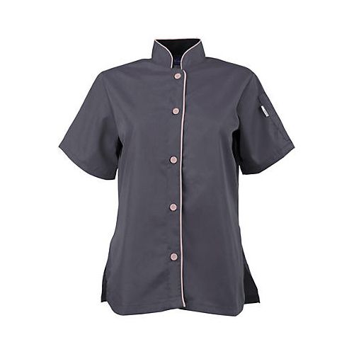 Allpoints 2127SLPK2XL KNG 2XL Chef Shirt Active Womens Slate/Pink