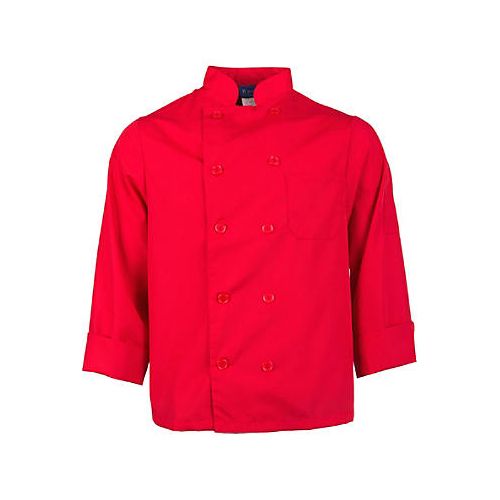 Allpoints 2577RED3XL Kng 3Xl Lw Chef Coat Red Long Sleeve
