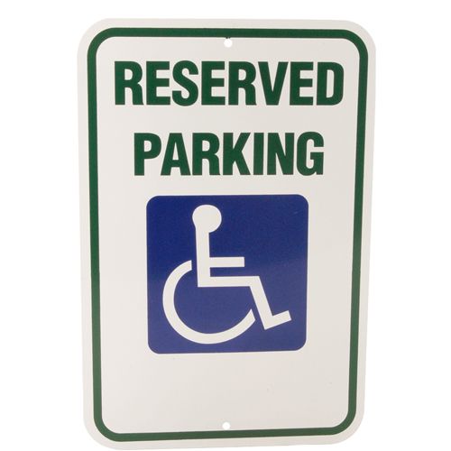 Allpoints 2801212 Reserved Parking Sign, 12X18