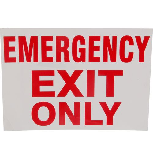 Allpoints 2801314 Emergncy Exit Only Sign , 7X10