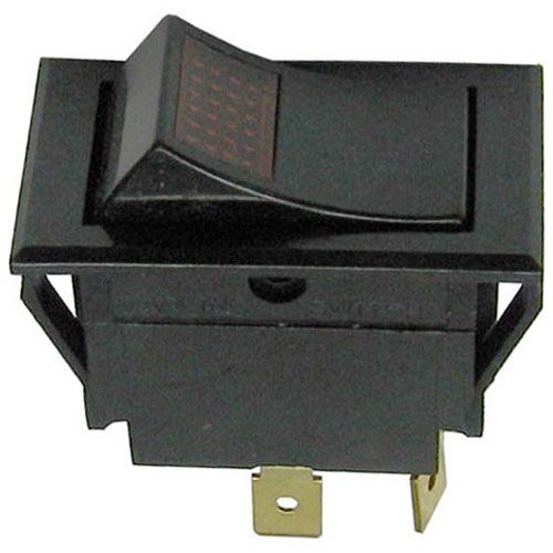 Allpoints 421519 Red Lighted Rocker Switch