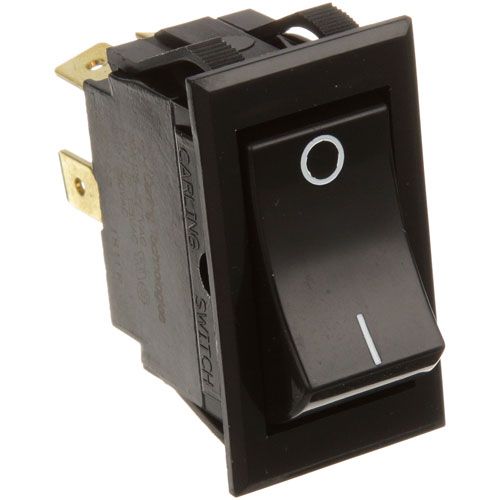 Alto-Shaam ALTSW-34769 4-Pole Black Rocker Switch, 125-277V, 20A