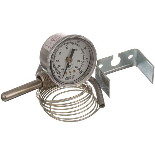 American Dish Service 299-1005 Temperature Gauge W/Palnut Rear Mount 1/4" X 2" X 1/2" MPT