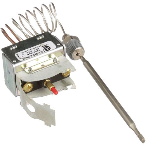 APW AS-1380500 LCH Type Hi-Limit Thermostat, 450°F Fixed, Manual Reset, Nickel Plated