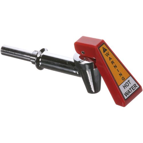 Bunn 29075-0000 Hot Water Faucet W/Hose Fitting & Red Handle