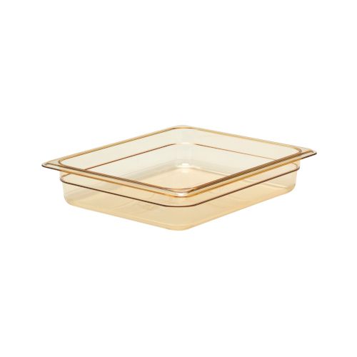 Cambro CAM22HP772 1/2 SZ 2.5" Food Pan Amber High Heat